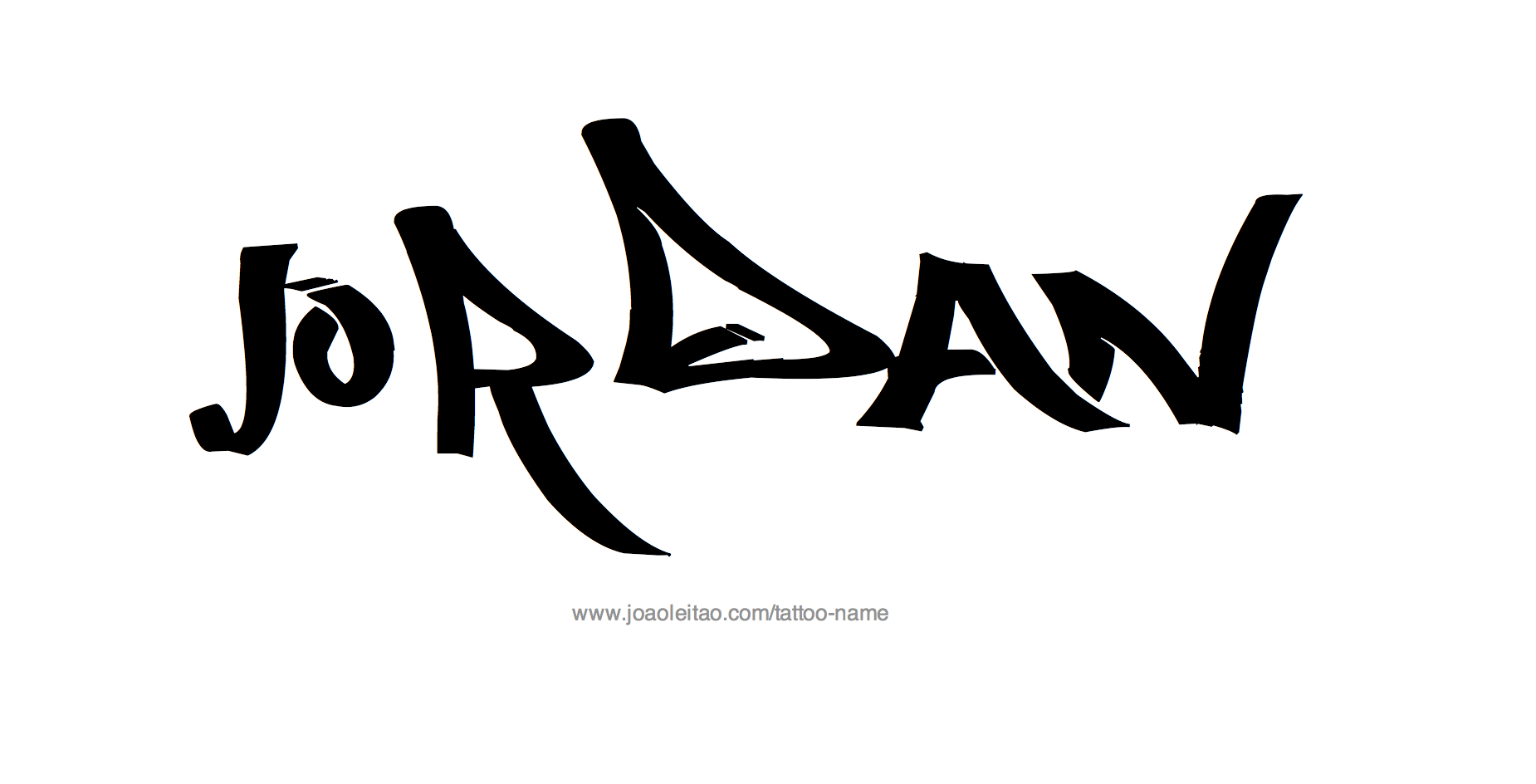 Jordan Name Tattoo Designs